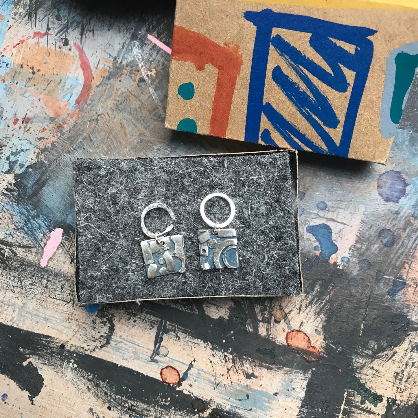 The COLLAGE FUSION earrings no. 1