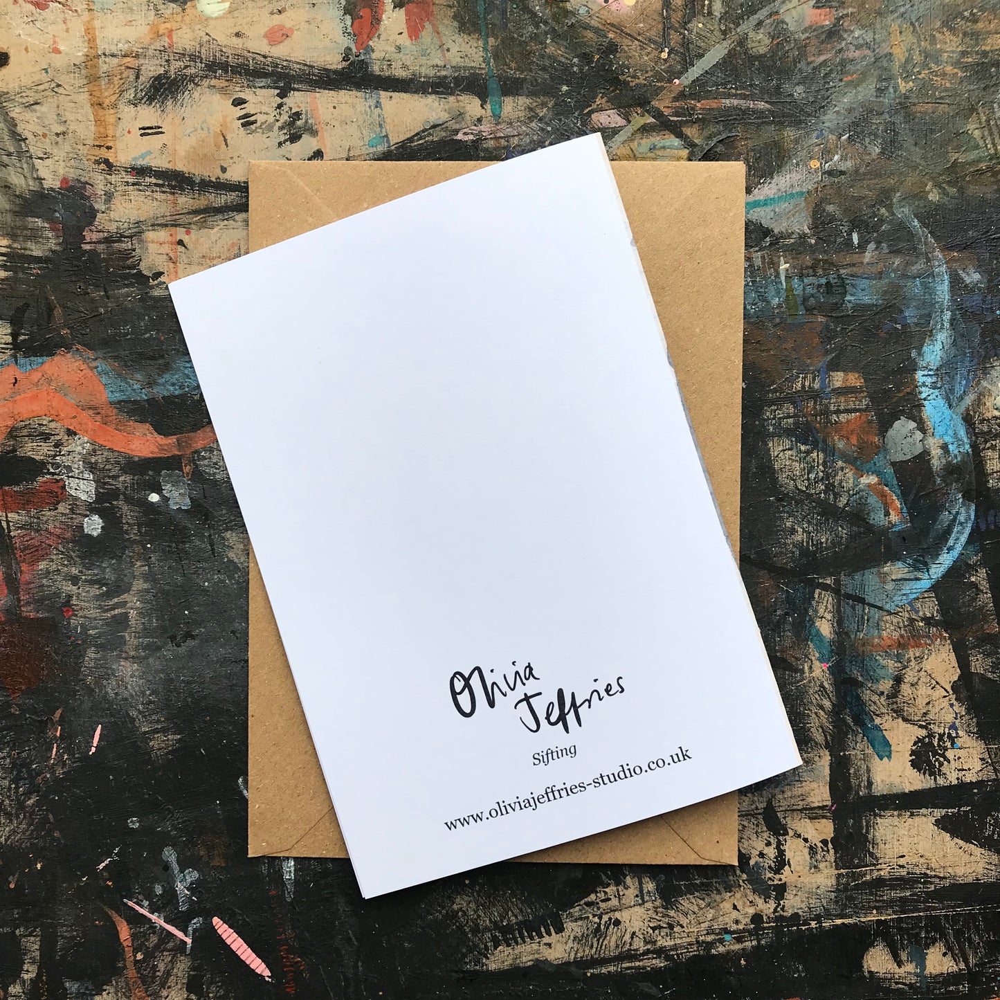 Sifting - A6 greetings card