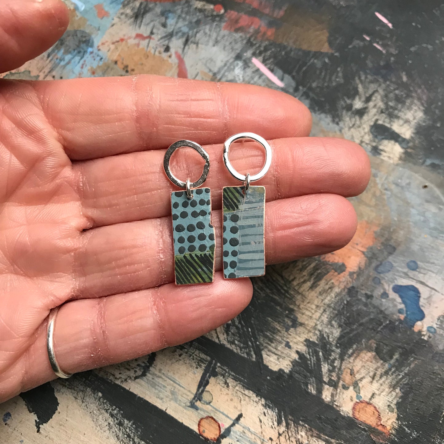 the UNHURRIED & INDEPENDENT earrings