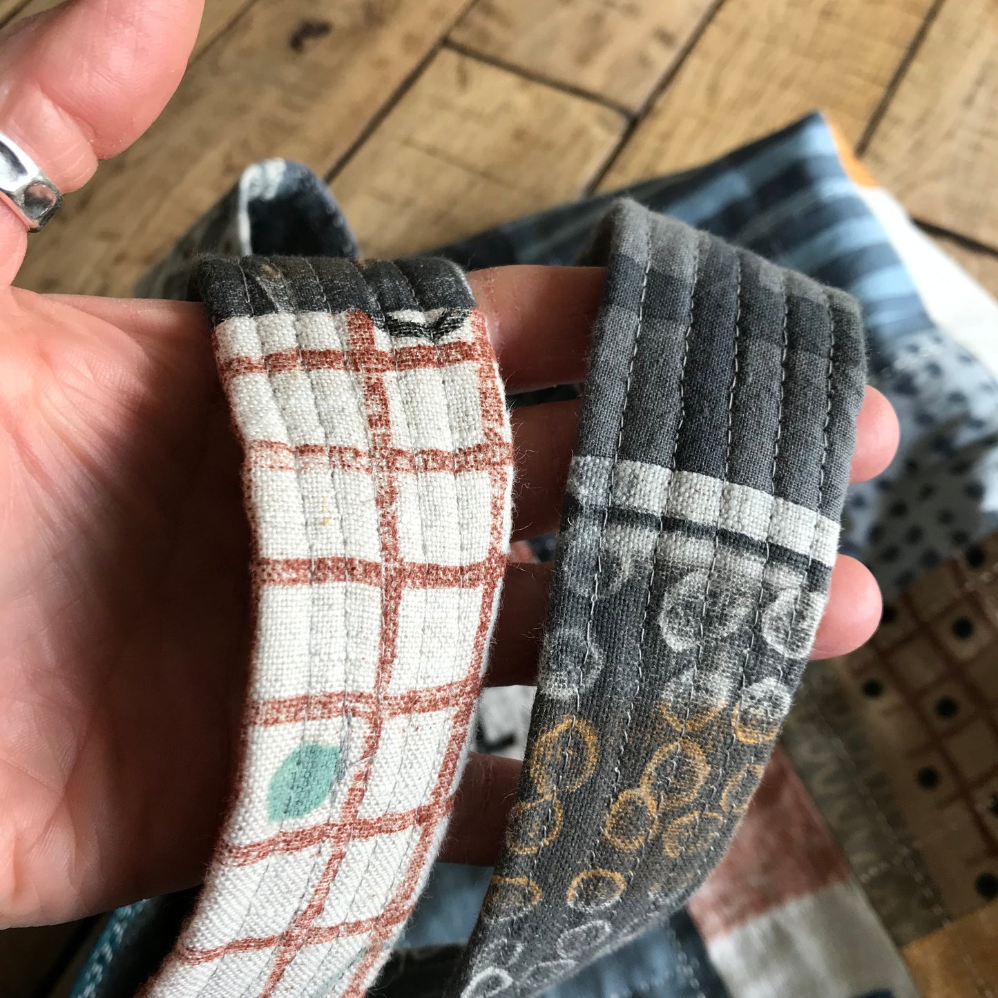 the PATCH WORK GRID WORK bag