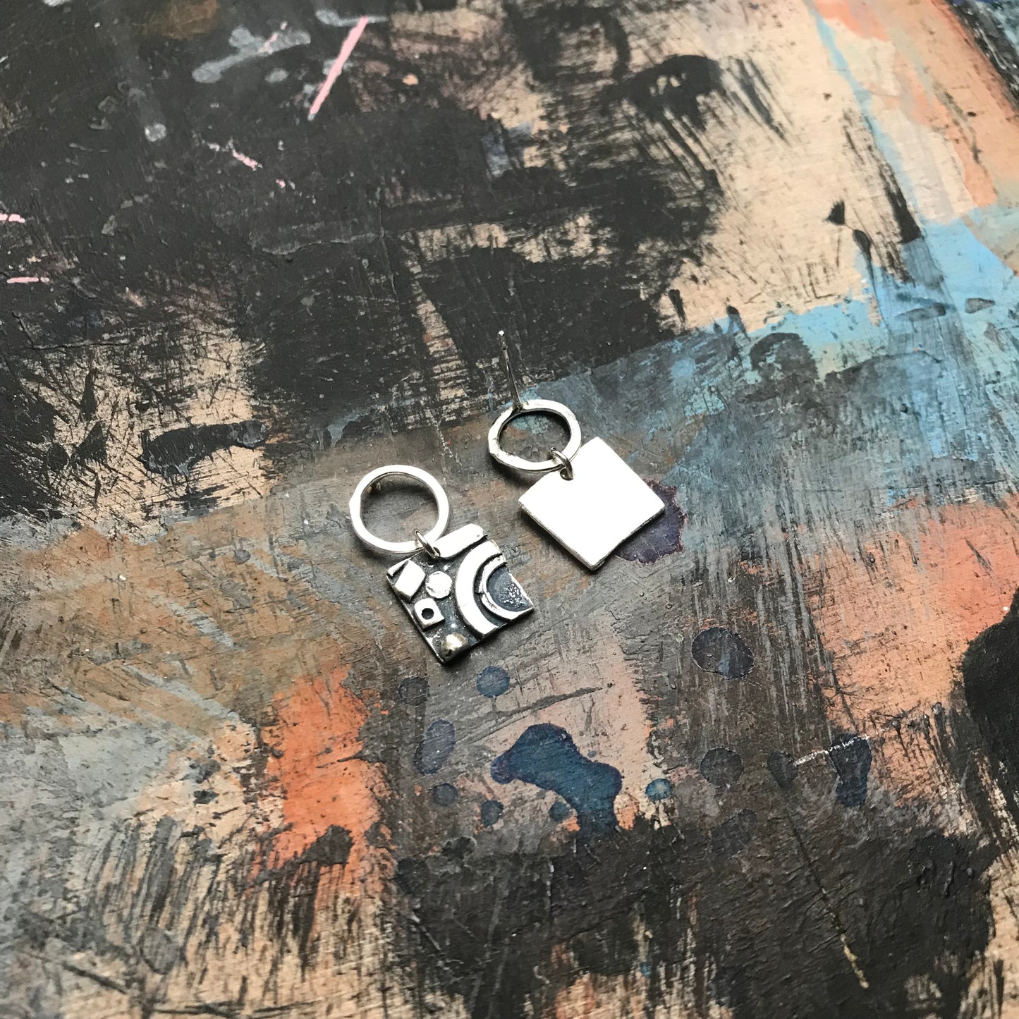 The COLLAGE FUSION earrings no. 1