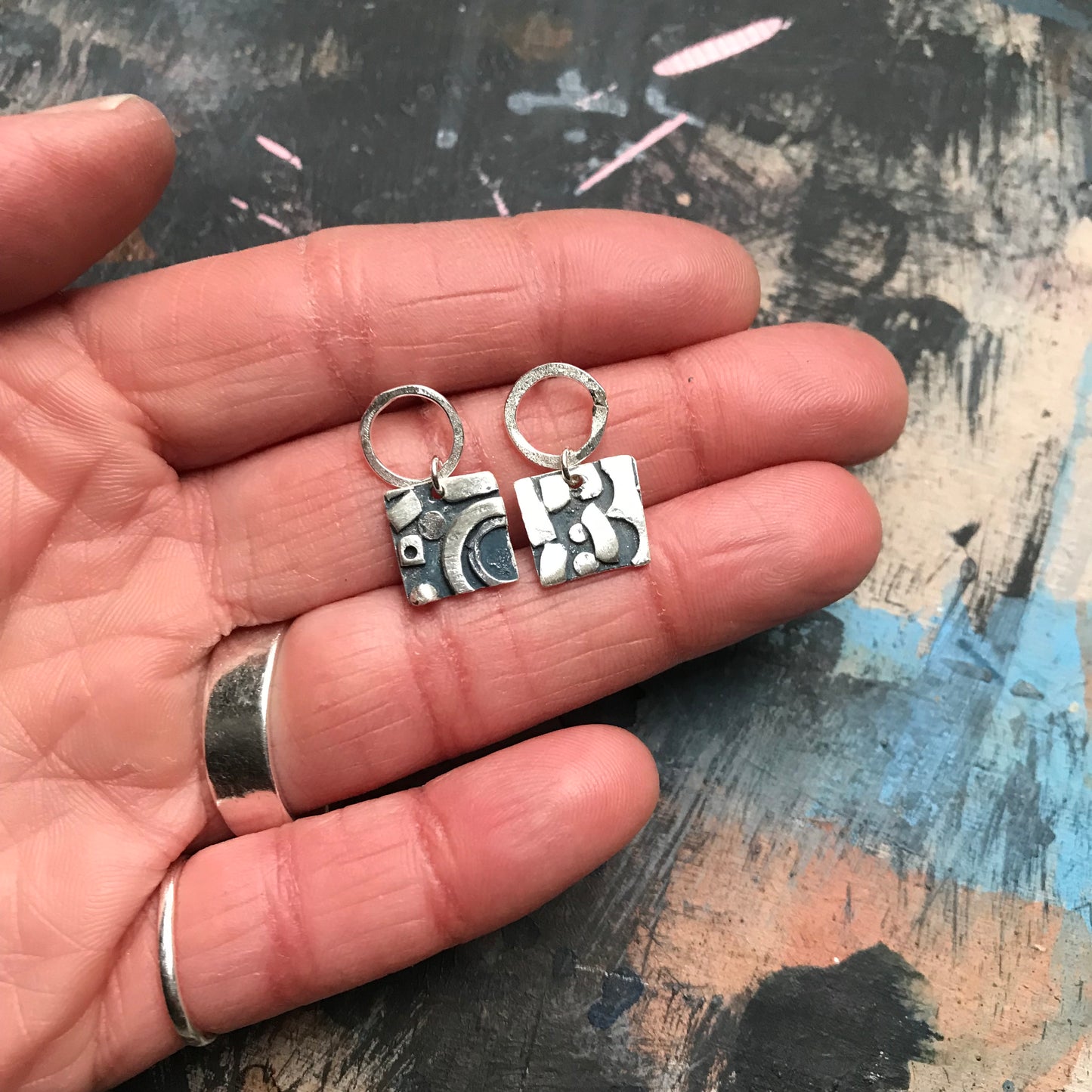 The COLLAGE FUSION earrings no. 1