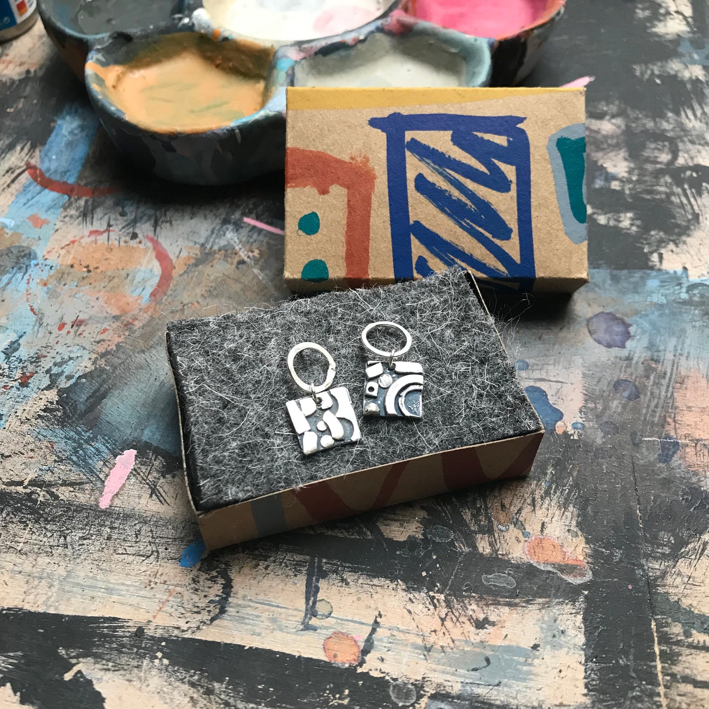The COLLAGE FUSION earrings no. 1