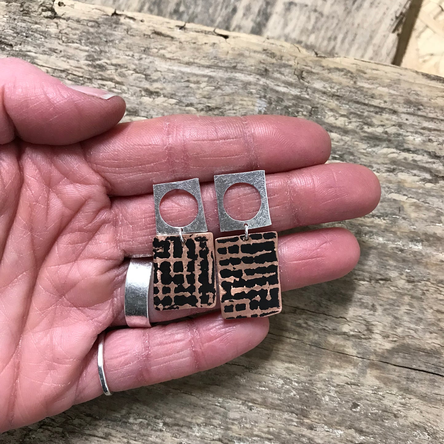 composed modular earrings