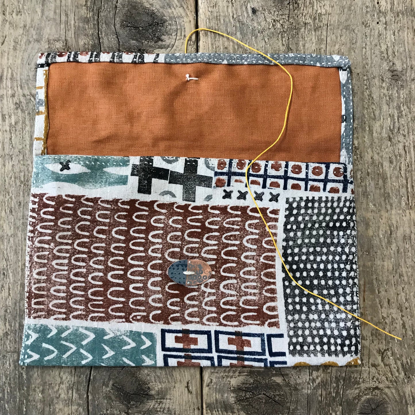 L A R G E handstitched keepsake pouch