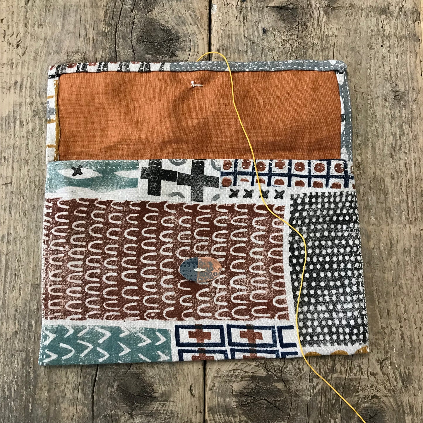 L A R G E handstitched keepsake pouch