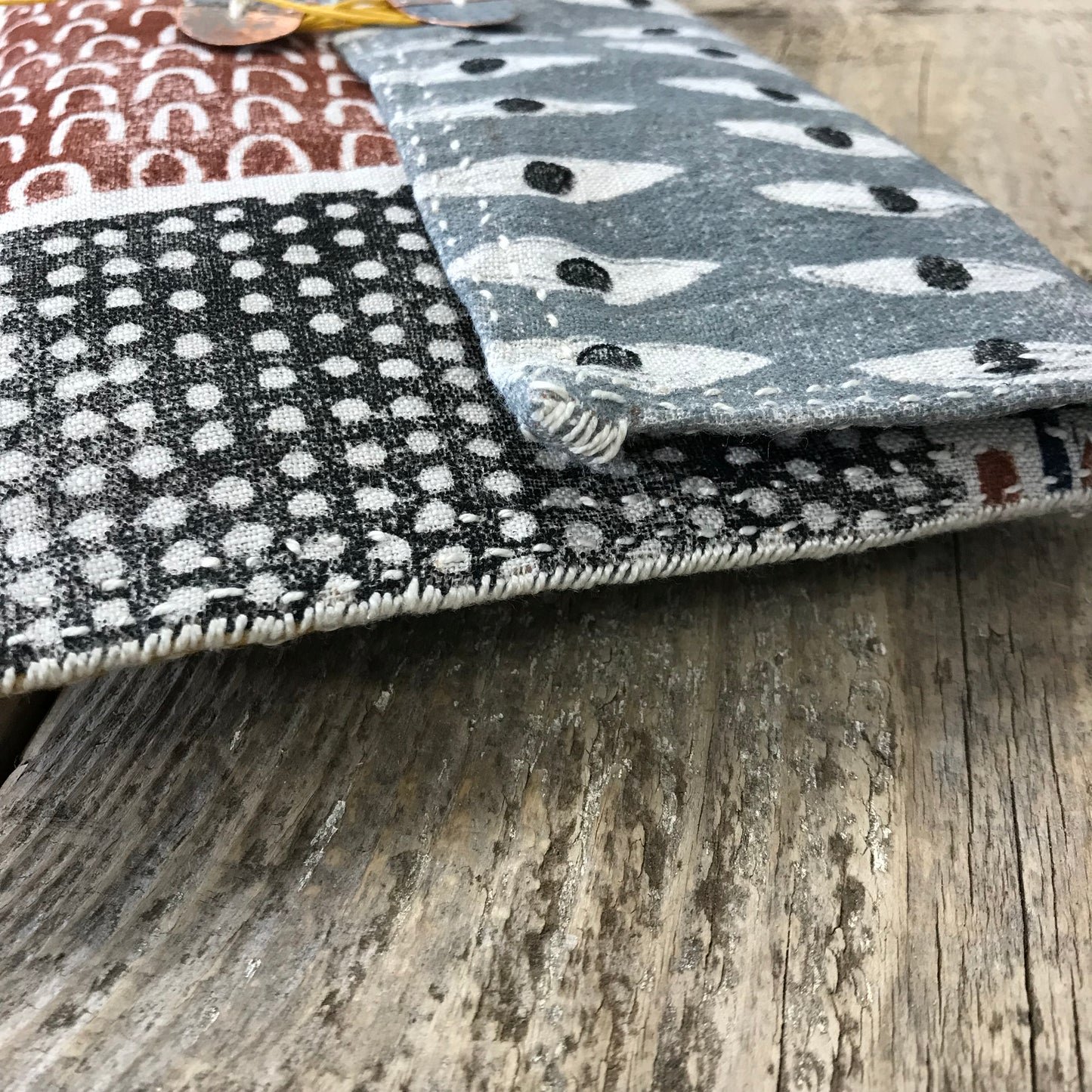 L A R G E handstitched keepsake pouch