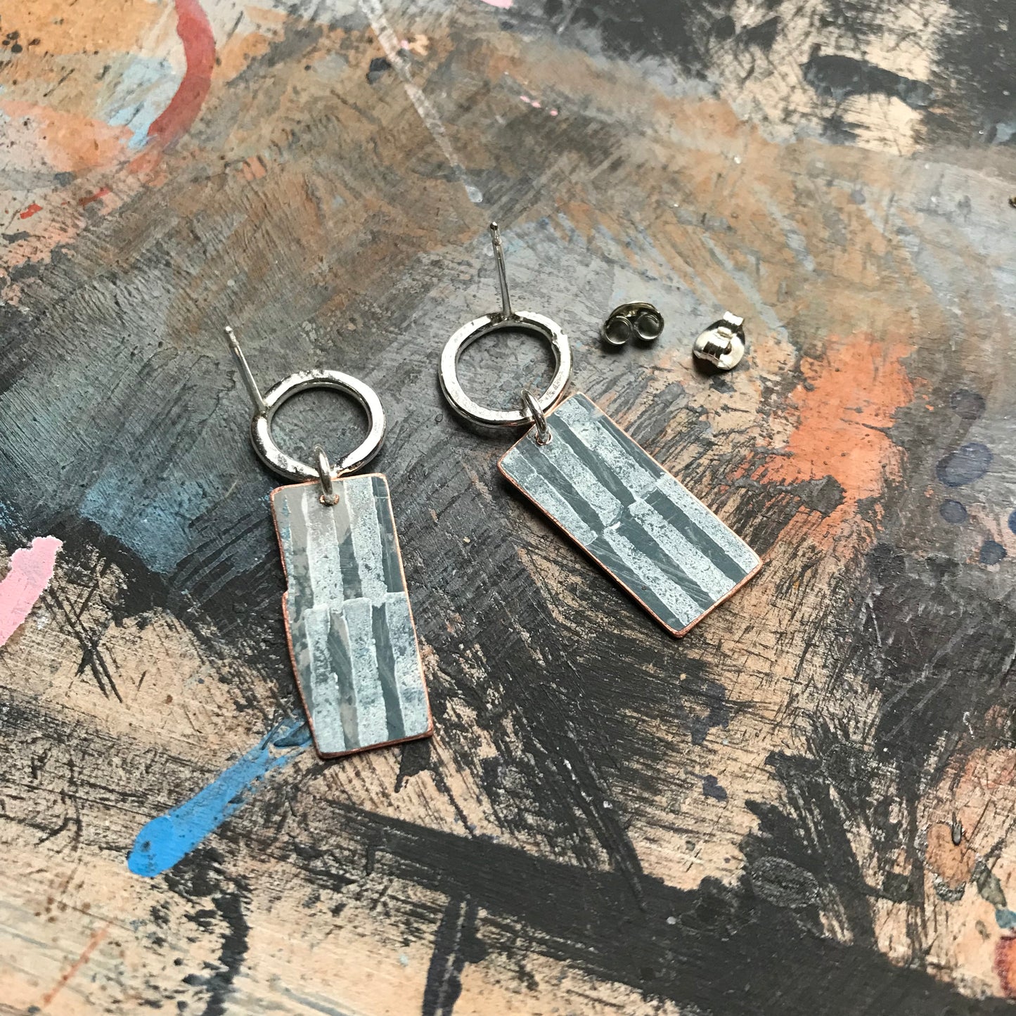 the UNHURRIED & INDEPENDENT earrings
