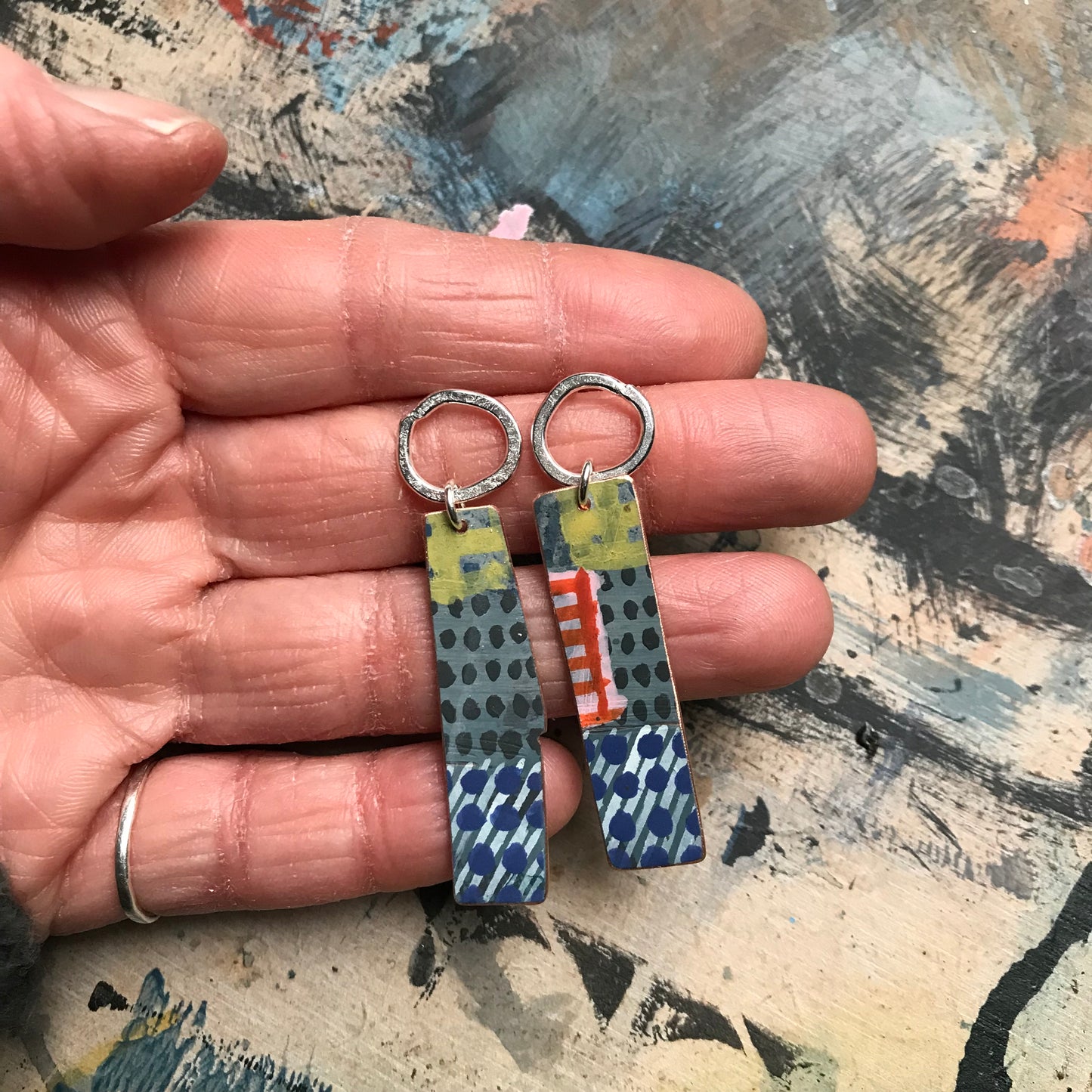 the DELIBERATELY UNRAVELING earrings