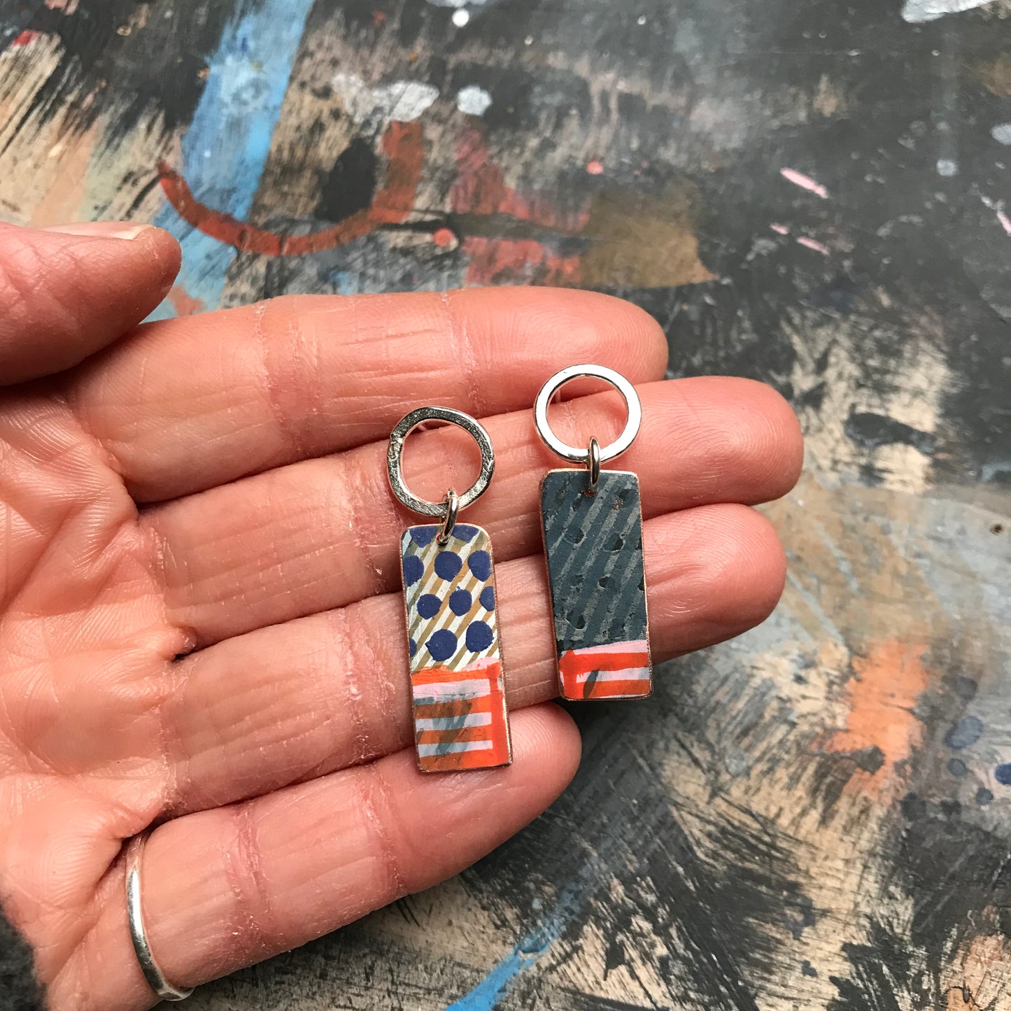 the JUST BECAUSE earrings