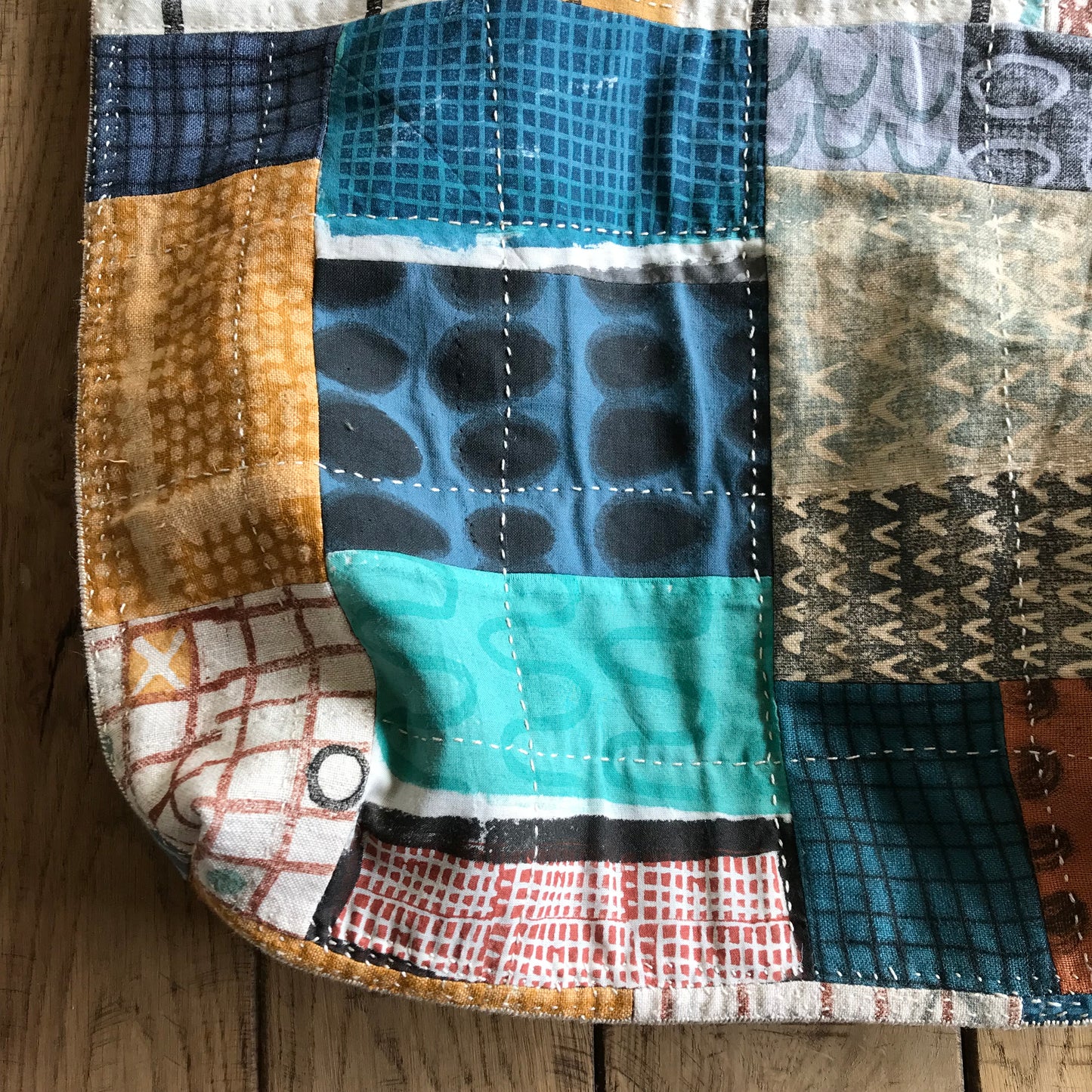 the PATCH WORK GRID WORK bag